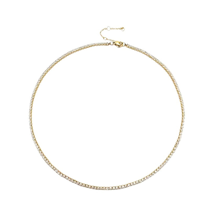 Gold Tennis Necklace