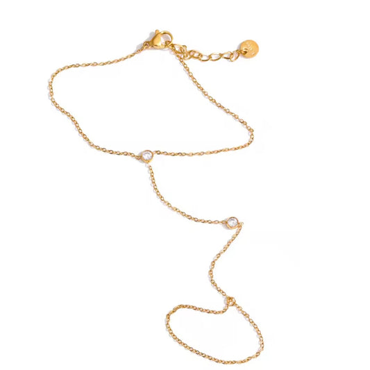 Two Stone Handchain