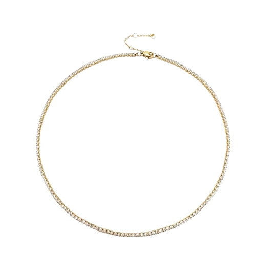 Gold Tennis Necklace