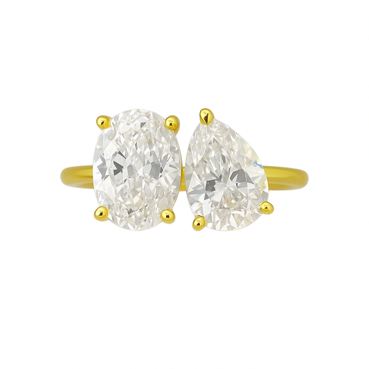 Oval Toi Et Moi Ring